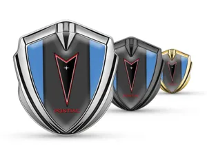 Pontiac Metal Emblema Insignia Profesional Figura Acero Inox